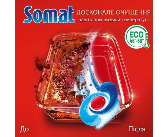 Таблетки для посудомийних машин Somat Excellence 30 шт. (9000101808292), зображення 3 Таблетки для посудомийних машин Somat Excellence 30 шт. (9000101808292), зображення 3