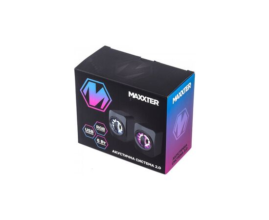 Акустическая система Maxxter CSP-U005RGB USB Black (CSP-U005RGB), изображение 5