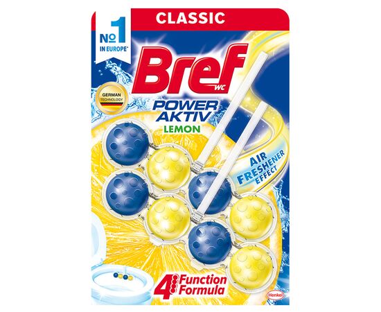 Туалетний блок Bref Сила Актив Лимон 2 х 50 г (9000100656832)