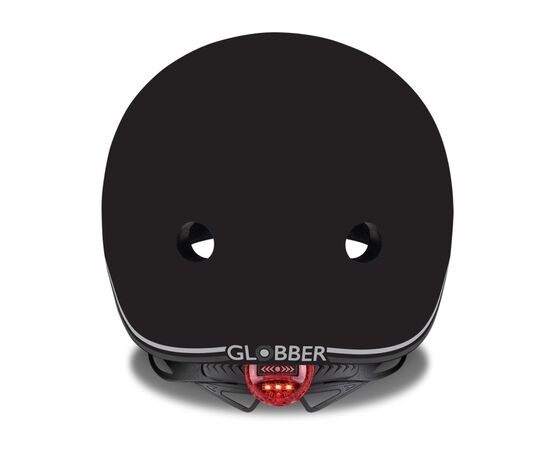 Шлем Globber Go up lights 45-51см чорний, з ліхтариком (506-120), изображение 3 Шлем Globber Go up lights 45-51см чорний, з ліхтариком (506-120), изображение 3