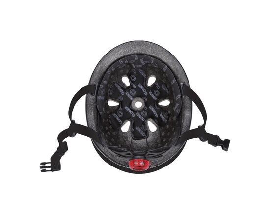 Шлем Globber Go up lights 45-51см чорний, з ліхтариком (506-120), изображение 4 Шлем Globber Go up lights 45-51см чорний, з ліхтариком (506-120), изображение 4
