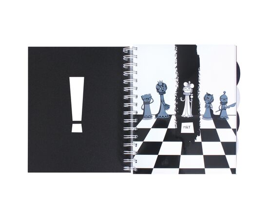 Блокнот Economix В5 Шахматы, пластиковая обложка с вырубкой и бумажной вставкой, евроспираль, 150 листов (E20228-02), изображение 2 Блокнот Economix В5 Шахматы, пластиковая обложка с вырубкой и бумажной вставкой, евроспираль, 150 листов (E20228-02), изображение 2