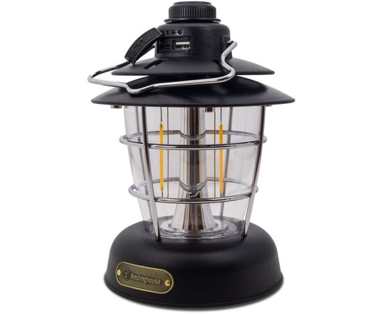 Фонарь Westinghouse RETRO 6W LED Filament WF241 Type-C з функцією Power Bank Чорний (WF241-CB(Black))