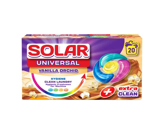 Капсули для прання Solar Household Universal Vanilla Orchid 20 шт. (4820269930261)