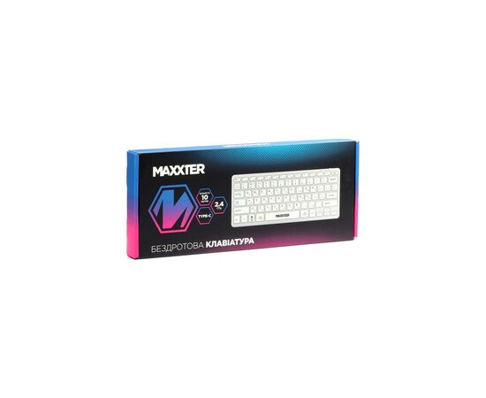 Клавиатура Maxxter KBW-C01S-UA Wireless UA White (KBW-C01S-UA), изображение 5 Клавиатура Maxxter KBW-C01S-UA Wireless UA White (KBW-C01S-UA), изображение 5