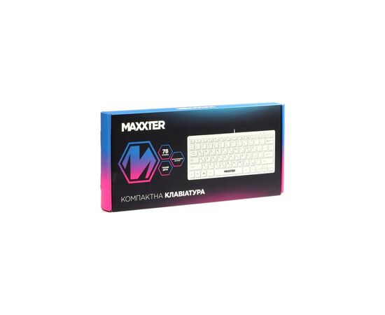 Клавиатура Maxxter KBM-C01W-UA USB UA White (KBM-C01W-UA), изображение 5 Клавиатура Maxxter KBM-C01W-UA USB UA White (KBM-C01W-UA), изображение 5