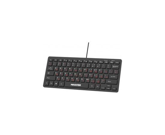 Клавиатура Maxxter KBM-C01B-UA USB UA Black (KBM-C01B-UA), изображение 2 Клавиатура Maxxter KBM-C01B-UA USB UA Black (KBM-C01B-UA), изображение 2