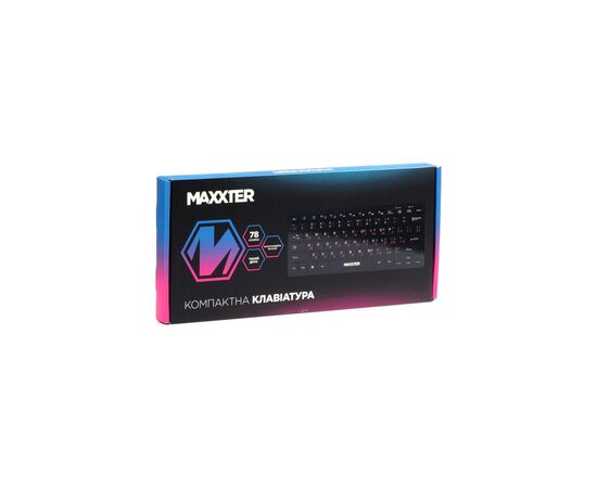 Клавиатура Maxxter KBM-C01B-UA USB UA Black (KBM-C01B-UA), изображение 5 Клавиатура Maxxter KBM-C01B-UA USB UA Black (KBM-C01B-UA), изображение 5