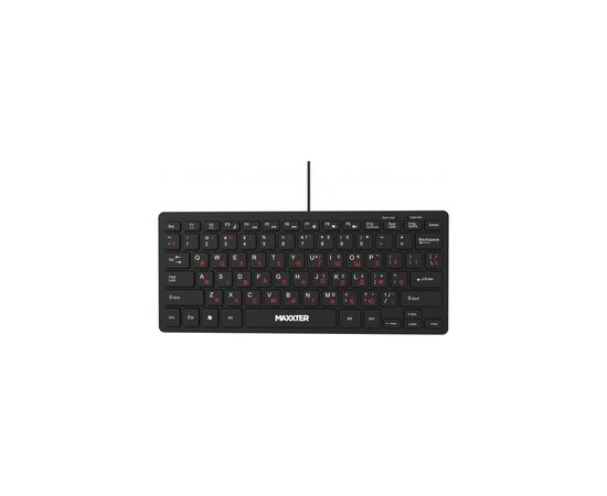 Клавіатура Maxxter KBM-C01B-UA USB UA Black (KBM-C01B-UA)