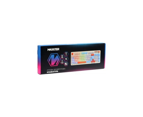 Клавиатура Maxxter KBGW-3C01-UA Wireless UA White (KBGW-3C01-UA), изображение 5 Клавиатура Maxxter KBGW-3C01-UA Wireless UA White (KBGW-3C01-UA), изображение 5