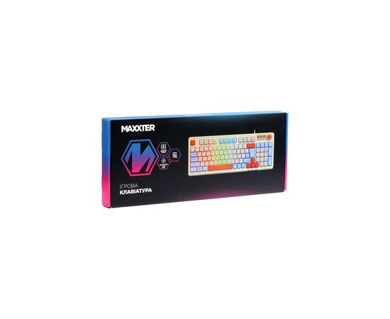 Клавиатура Maxxter KBG-3C01-UA USB UA (KBG-3C01-UA), изображение 5 Клавиатура Maxxter KBG-3C01-UA USB UA (KBG-3C01-UA), изображение 5