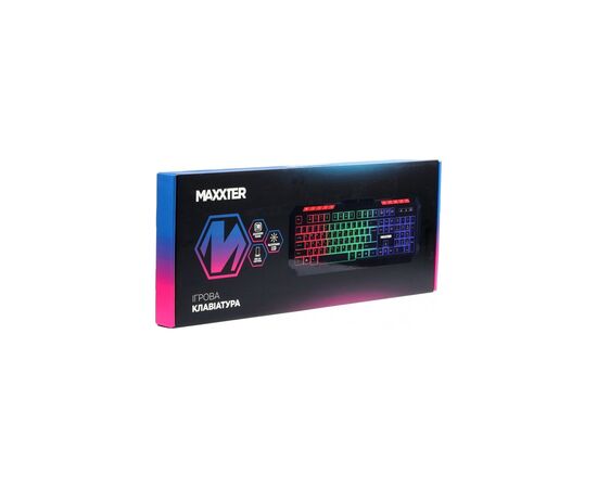 Клавиатура Maxxter KBG-UML-02B-UA USB UA Black (KBG-UML-02B-UA), изображение 6 Клавиатура Maxxter KBG-UML-02B-UA USB UA Black (KBG-UML-02B-UA), изображение 6