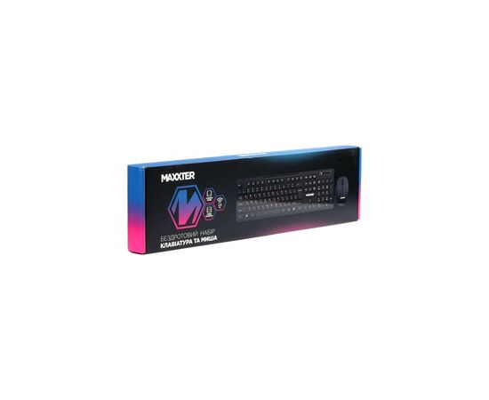 Комплект Maxxter KMS-WCM-02B-UA Wireless UA Black (KMS-WCM-02B-UA), зображення 5 Комплект Maxxter KMS-WCM-02B-UA Wireless UA Black (KMS-WCM-02B-UA), зображення 5