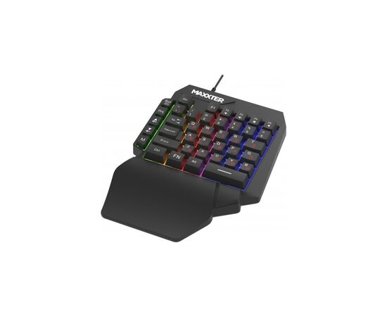 Клавиатура Maxxter KBG-OH-01B-UA USB UA Black (KBG-OH-01B-UA), изображение 2 Клавиатура Maxxter KBG-OH-01B-UA USB UA Black (KBG-OH-01B-UA), изображение 2