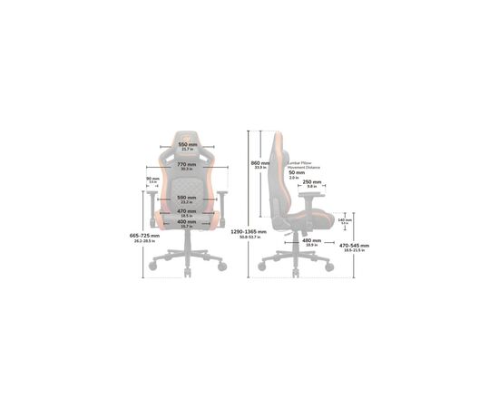 Кресло игровое Cougar Defensor Gray F, изображение 12 Кресло игровое Cougar Defensor Gray F, изображение 12