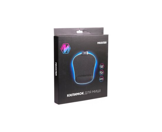 Коврик для мышки Maxxter MMP-LEDPAD-BK RGB Black (MMP-LEDPAD-BK), изображение 4 Коврик для мышки Maxxter MMP-LEDPAD-BK RGB Black (MMP-LEDPAD-BK), изображение 4