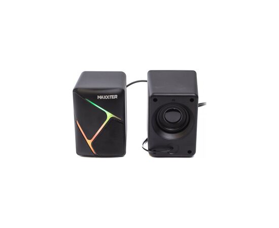 Акустическая система Maxxter CSP-U004RGB USB Black (CSP-U004RGB), изображение 2 Акустическая система Maxxter CSP-U004RGB USB Black (CSP-U004RGB), изображение 2
