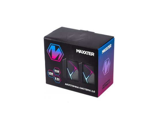 Акустическая система Maxxter CSP-U004RGB USB Black (CSP-U004RGB), изображение 5 Акустическая система Maxxter CSP-U004RGB USB Black (CSP-U004RGB), изображение 5