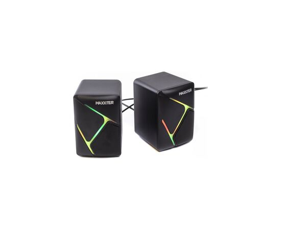Акустическая система Maxxter CSP-U004RGB USB Black (CSP-U004RGB)