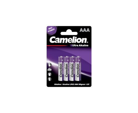 Батарейка Camelion AAA LR03 Ultra Alkaline * 4 (LR03-BP4UT)