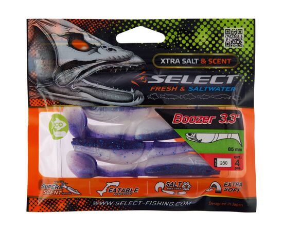 Силикон рыболовный Select Boozer 3.3" 280 (4 шт/уп) (1870.71.49), изображение 2 Силикон рыболовный Select Boozer 3.3" 280 (4 шт/уп) (1870.71.49), изображение 2