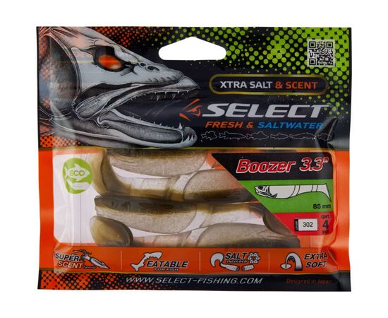 Силикон рыболовный Select Boozer 3.3" 302 (4 шт/уп) (1870.71.50), изображение 2 Силикон рыболовный Select Boozer 3.3" 302 (4 шт/уп) (1870.71.50), изображение 2