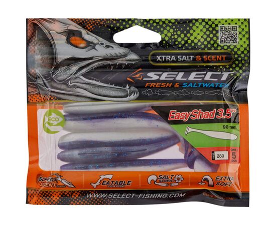 Силикон рыболовный Select Easy Shad 3.5" 280 (5 шт/уп) (1870.71.79), изображение 2 Силикон рыболовный Select Easy Shad 3.5" 280 (5 шт/уп) (1870.71.79), изображение 2