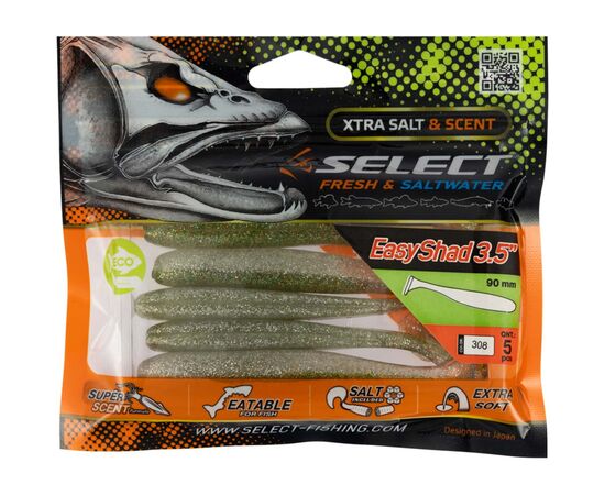 Силикон рыболовный Select Easy Shad 3.5" 308 (5 шт/уп) (1870.71.82), изображение 2 Силикон рыболовный Select Easy Shad 3.5" 308 (5 шт/уп) (1870.71.82), изображение 2
