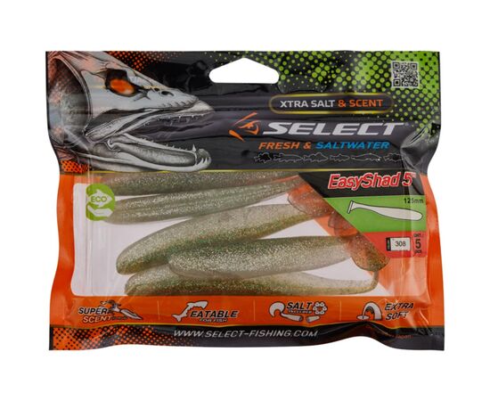 Силікон рибальський Select Easy Shad 5" 308 (5 шт/уп) (1870.71.92), зображення 2 Силікон рибальський Select Easy Shad 5" 308 (5 шт/уп) (1870.71.92), зображення 2