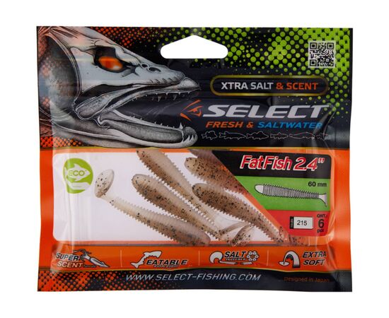 Силикон рыболовный Select FatFish 2.4" 215 (6 шт/уп) (1870.71.36), изображение 2 Силикон рыболовный Select FatFish 2.4" 215 (6 шт/уп) (1870.71.36), изображение 2
