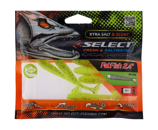 Силікон рибальський Select FatFish 2.4" 241 (6 шт/уп) (1870.71.37), зображення 2 Силікон рибальський Select FatFish 2.4" 241 (6 шт/уп) (1870.71.37), зображення 2