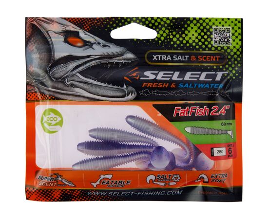 Силикон рыболовный Select FatFish 2.4" 280 (6 шт/уп) (1870.71.41), изображение 2 Силикон рыболовный Select FatFish 2.4" 280 (6 шт/уп) (1870.71.41), изображение 2