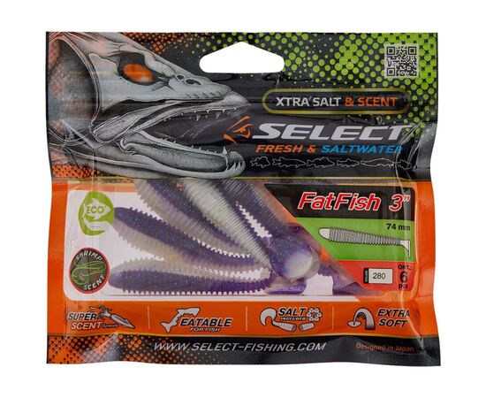 Силикон рыболовный Select FatFish 3" 280 (6 шт/уп) (1870.71.99), изображение 2