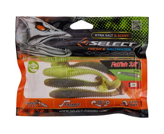 Силикон рыболовный Select FatFish 3.8" 242 (5 шт/уп) (1870.72.06), изображение 2 Силикон рыболовный Select FatFish 3.8" 242 (5 шт/уп) (1870.72.06), изображение 2