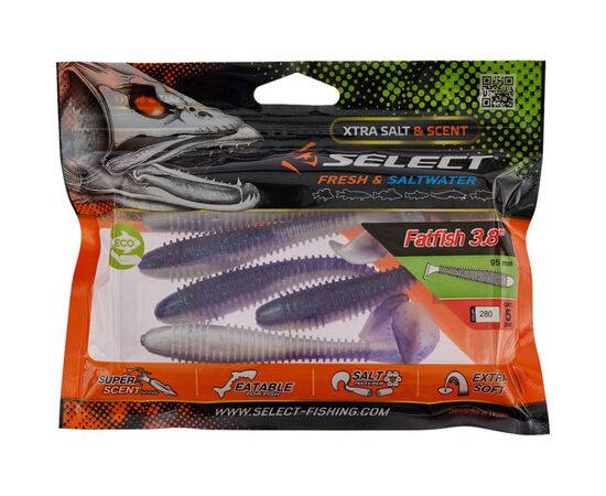 Силикон рыболовный Select FatFish 3.8" 280 (5 шт/уп) (1870.72.09), изображение 2 Силикон рыболовный Select FatFish 3.8" 280 (5 шт/уп) (1870.72.09), изображение 2