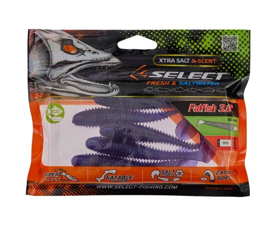 Силикон рыболовный Select FatFish 3.8" 800 (5 шт/уп) (1870.72.13), изображение 2 Силикон рыболовный Select FatFish 3.8" 800 (5 шт/уп) (1870.72.13), изображение 2