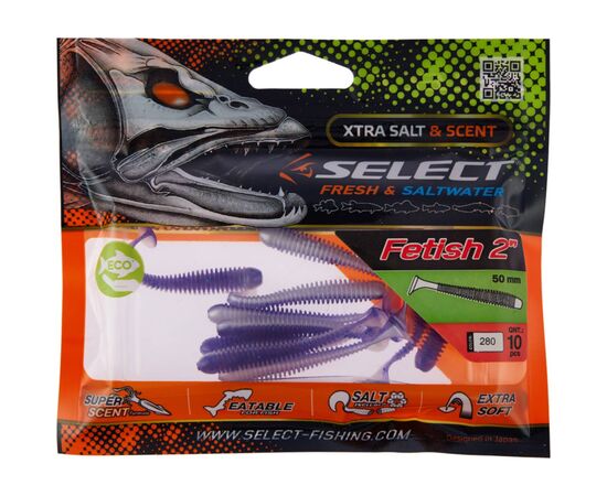 Силикон рыболовный Select Fetish 2" 280 (10 шт/уп) (1870.71.17), изображение 2 Силикон рыболовный Select Fetish 2" 280 (10 шт/уп) (1870.71.17), изображение 2