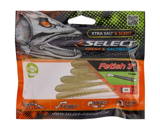 Силикон рыболовный Select Fetish 3" 308 (6 шт/уп) (1870.71.26), изображение 2 Силикон рыболовный Select Fetish 3" 308 (6 шт/уп) (1870.71.26), изображение 2