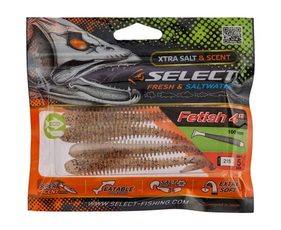Силикон рыболовный Select Fetish 4" 215 (5 шт/уп) (1870.71.64), изображение 2 Силикон рыболовный Select Fetish 4" 215 (5 шт/уп) (1870.71.64), изображение 2