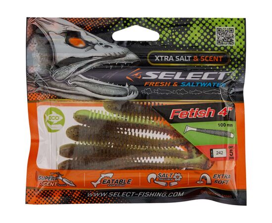 Силікон рибальський Select Fetish 4" 242 (5 шт/уп) (1870.71.66), зображення 2 Силікон рибальський Select Fetish 4" 242 (5 шт/уп) (1870.71.66), зображення 2