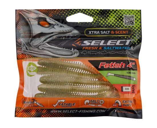 Силікон рибальський Select Fetish 4" 308 (5 шт/уп) (1870.71.72), зображення 2 Силікон рибальський Select Fetish 4" 308 (5 шт/уп) (1870.71.72), зображення 2