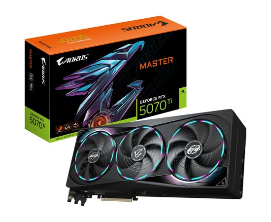 Видеокарта GIGABYTE GeForce RTX5070 Ti 16GB AORUS MASTER (GV-N507TAORUS M-16GD), изображение 10 Видеокарта GIGABYTE GeForce RTX5070 Ti 16GB AORUS MASTER (GV-N507TAORUS M-16GD), изображение 10