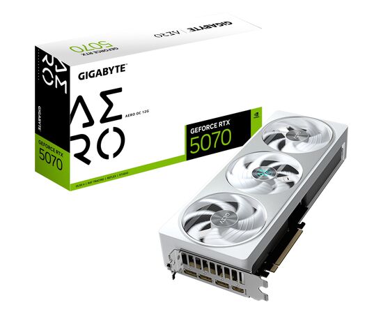 Видеокарта GIGABYTE GeForce RTX5070 12Gb AERO OC (GV-N5070AERO OC-12GD), изображение 10 Видеокарта GIGABYTE GeForce RTX5070 12Gb AERO OC (GV-N5070AERO OC-12GD), изображение 10
