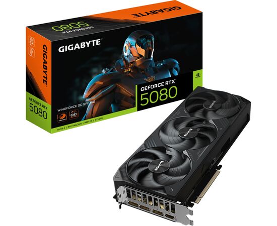 Видеокарта GIGABYTE GeForce RTX5080 16GB WINDFORCE OC SFF (GV-N5080WF3OC-16GD), изображение 10 Видеокарта GIGABYTE GeForce RTX5080 16GB WINDFORCE OC SFF (GV-N5080WF3OC-16GD), изображение 10