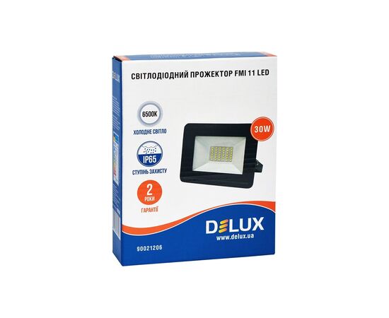 Прожектор Delux FMI 11 LED 30Вт 6500K IP65 (90021206), изображение 3 Прожектор Delux FMI 11 LED 30Вт 6500K IP65 (90021206), изображение 3