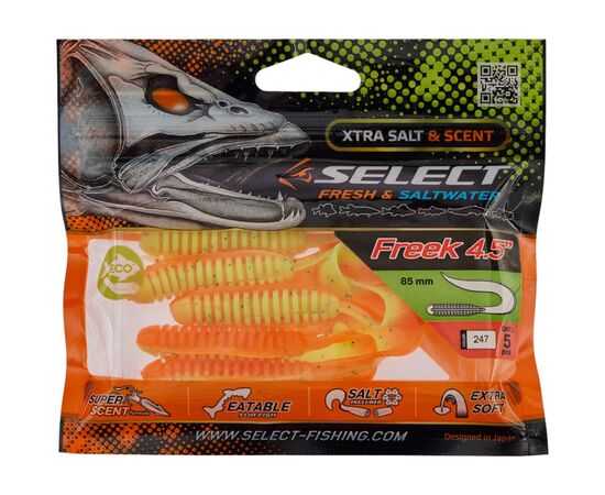 Силикон рыболовный Select Freek 4.5" 247 (5 шт/уп) (1870.72.42), изображение 2 Силикон рыболовный Select Freek 4.5" 247 (5 шт/уп) (1870.72.42), изображение 2