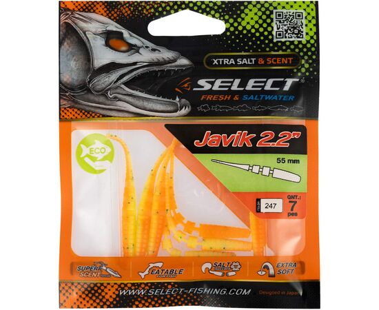Силикон рыболовный Select Javik 2.2" 247 (7 шт/уп) (1870.72.74), изображение 2 Силикон рыболовный Select Javik 2.2" 247 (7 шт/уп) (1870.72.74), изображение 2