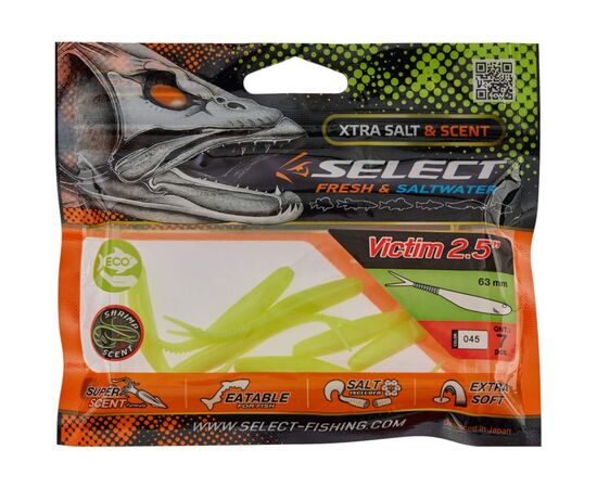 Силикон рыболовный Select Victim V-Tail 2.5" 045 (7 шт/уп) (1870.74.21), изображение 2 Силикон рыболовный Select Victim V-Tail 2.5" 045 (7 шт/уп) (1870.74.21), изображение 2