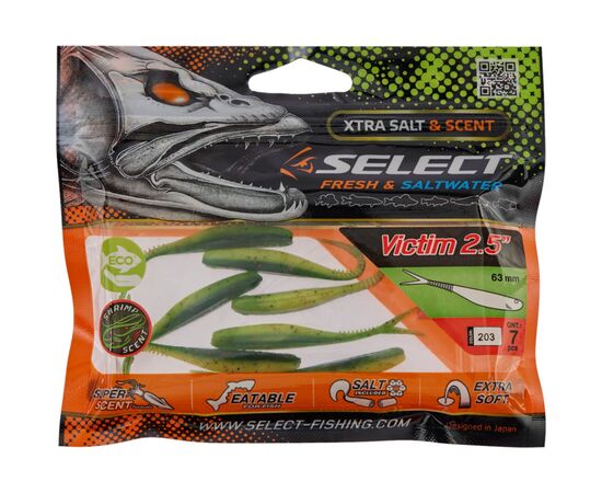 Силикон рыболовный Select Victim V-Tail 2.5" 203 (7 шт/уп) (1870.74.25), изображение 2 Силикон рыболовный Select Victim V-Tail 2.5" 203 (7 шт/уп) (1870.74.25), изображение 2