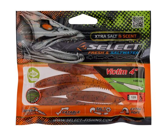 Силикон рыболовный Select Victim V-Tail 4" 128 (5 шт/уп) (1870.74.38), изображение 2 Силикон рыболовный Select Victim V-Tail 4" 128 (5 шт/уп) (1870.74.38), изображение 2